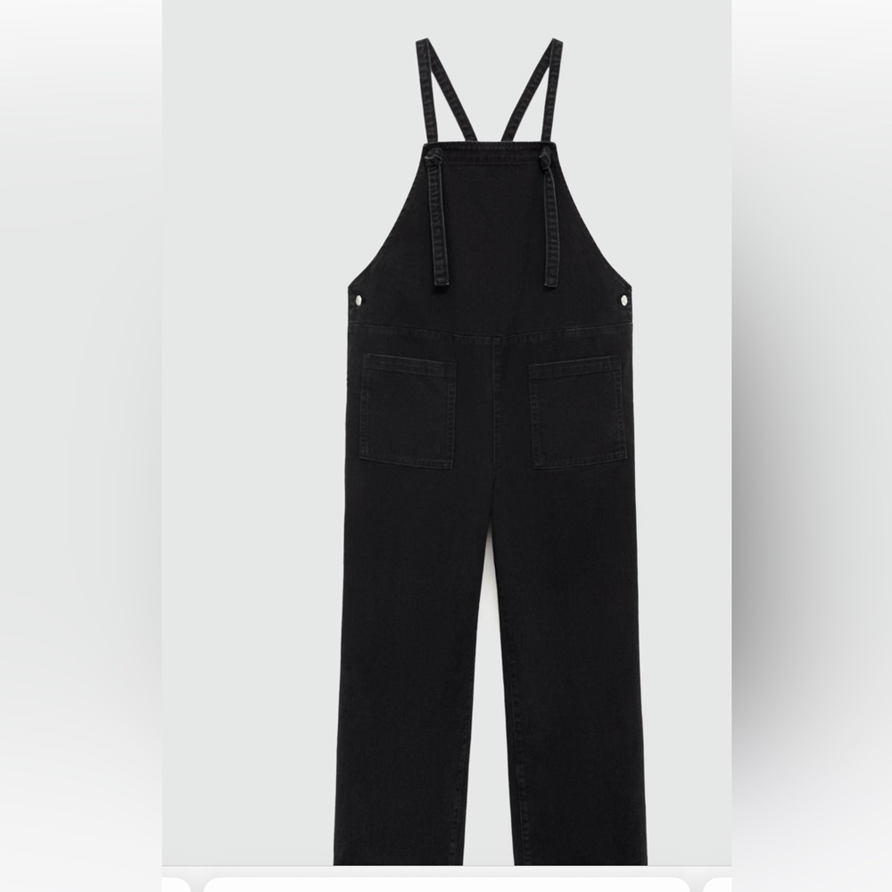 Mango - Maternity denim dungarees black; size S (OP: $100); barely worn
